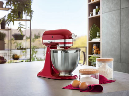 KitchenAid 4,8 L 5KSM185 Artisan Küchenmaschine Beginnerset Artisan Gemüseschneider+Flexirührer