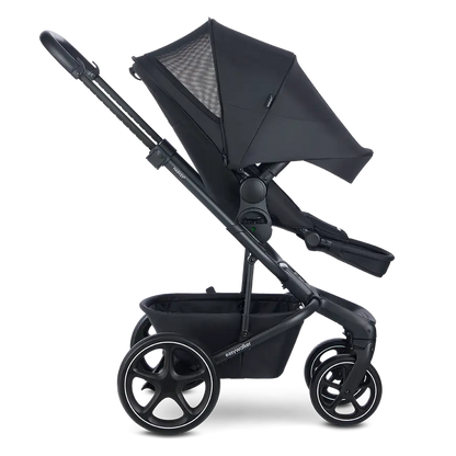B-Ware Easywalker Harvey Midnight Black Kinderwagen Buggy Kinderfahrzeug Babyschale Set