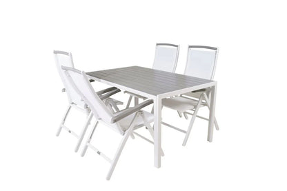 2er Set - Gartenstuhl Kara - Gestell aus Aluminium, verstellbar