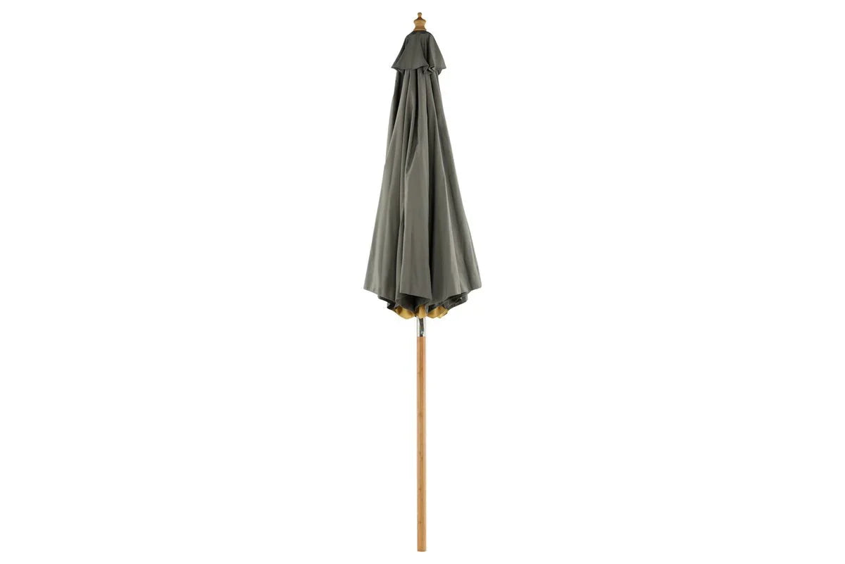 Garten Sonnenschirm Boho – Ø270 cm in wahlweise Schwarz oder Grau