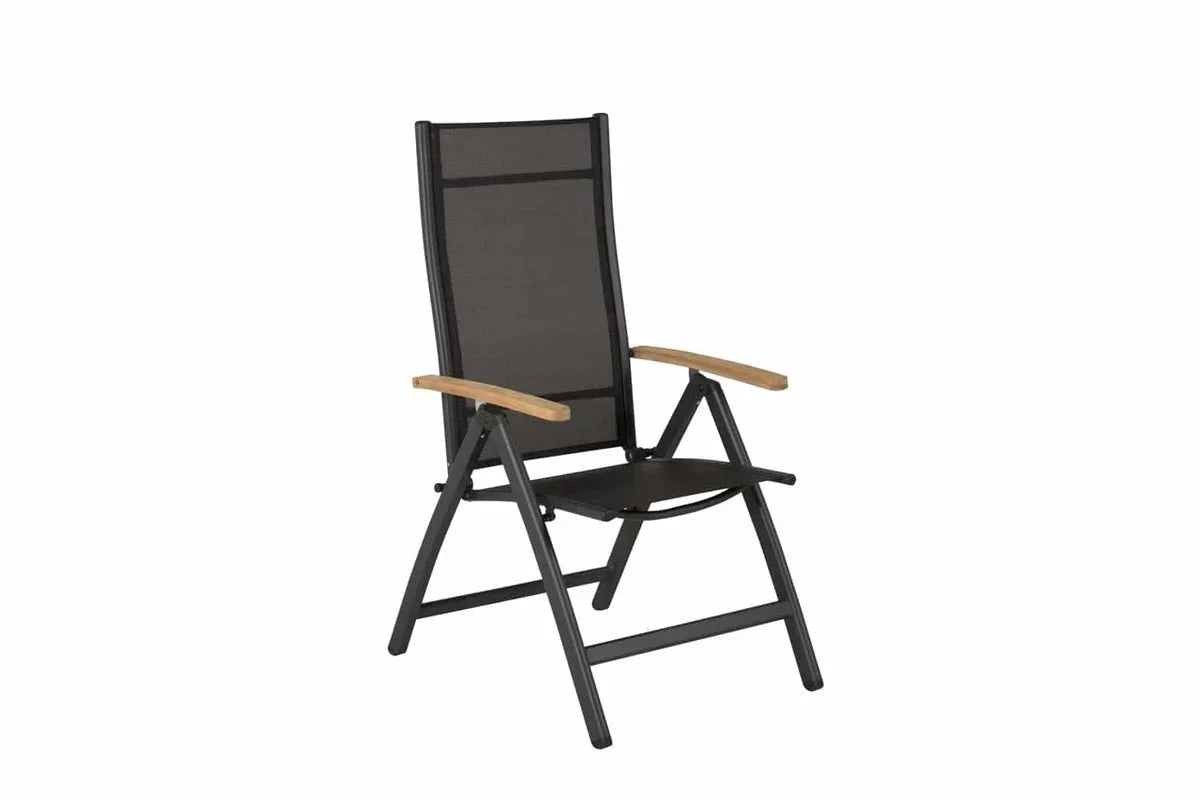 2er Set - Gartenstuhl GranCanaria aus Textilene/Aluminium in Schwarz, Weiß oder Beige