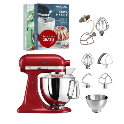 KitchenAid 4,8 L 5KSM175 Artisan Küchenmaschine Tschimmlover mit Tschimmhook Rührelementen