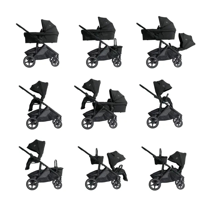B-Ware Joie Kinderwagen Kombi Sportwagen Versiti Synonym Eclipse Schwarz