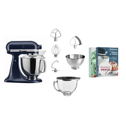 KitchenAid 4,8 L 5KSM175 Artisan Küchenmaschine Glasset mit Glasschüssel
