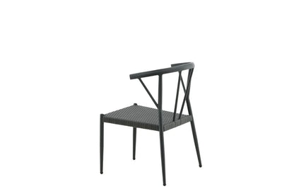 6er Set - Gartenstuhl Tina aus Rattan/Aluminium