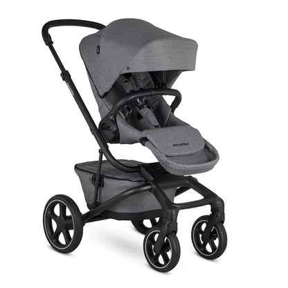 B-Ware Easywalker Kinderwagen Buggy Jimmey Iris Grey Kinderwagen Sitz Grau Einkaufskorb