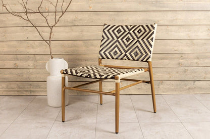Gartenstuhl Carla - aus Rattan in Beige und Brauntönen