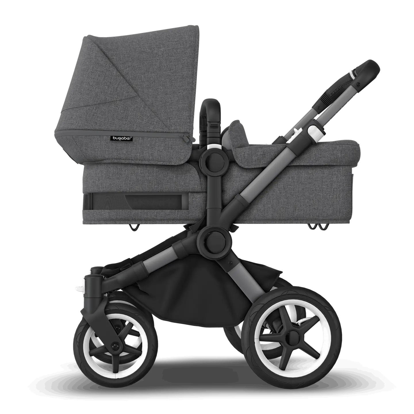B-Ware Bugaboo Kinderwagen Mono Babywagen Donkey 5 Grey Melange Erweiterbar