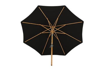 Garten Sonnenschirm Boho – Ø270 cm in wahlweise Schwarz oder Grau
