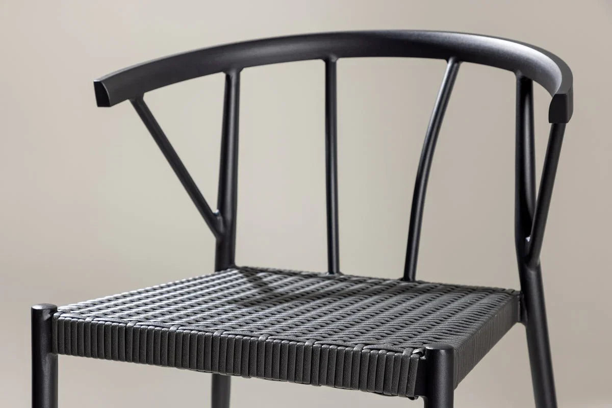 6er Set - Gartenstuhl Tina aus Rattan/Aluminium