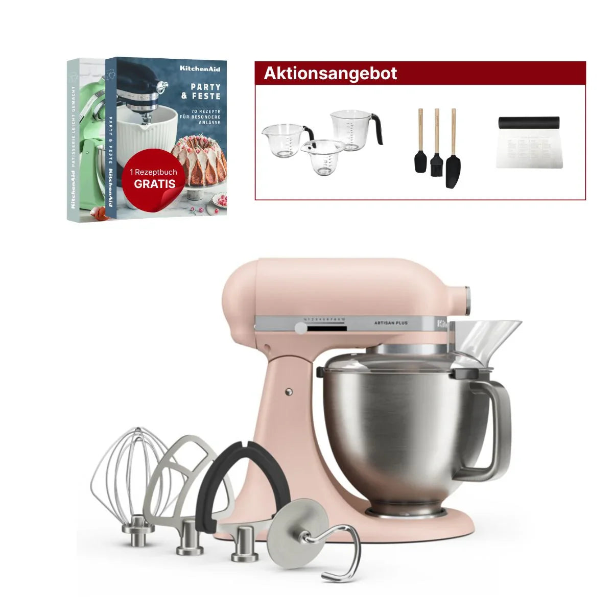 KitchenAid 4,7L 5KSM50PKVE Küchenmaschine - Artisan Plus
