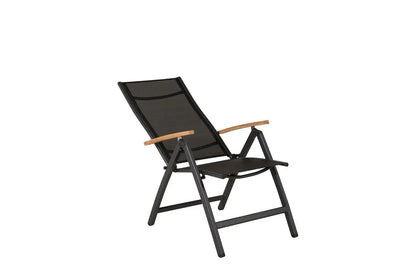 2er Set - Gartenstuhl GranCanaria aus Textilene/Aluminium in Schwarz, Weiß oder Beige