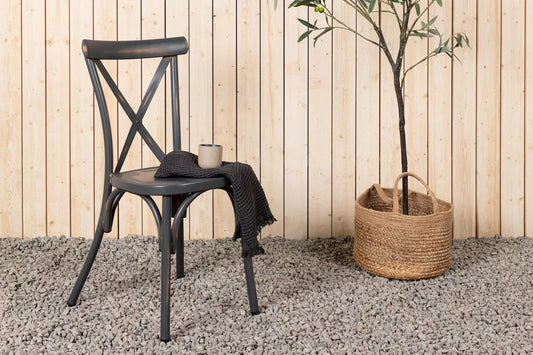 2er Set - Gartenstuhl Ellen aus Aluminium