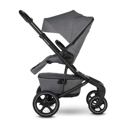 B-Ware Easywalker Kinderwagen Buggy Jimmey Iris Grey Kinderwagen Sitz Grau Einkaufskorb