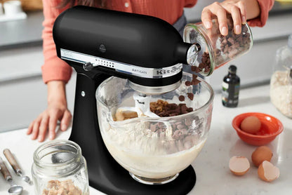 KitchenAid 4,8 L 5KSM175 Artisan Küchenmaschine Breadlover mit Messerschmidt Getreidemühlenvorsatz + Brotbackschüssel