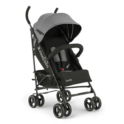 KikkaBoo BEETLE Kinderwagen, Babysportwagen bis zu 22 kg, Zusammenklappbar, Leicht, Kompakt, Grau