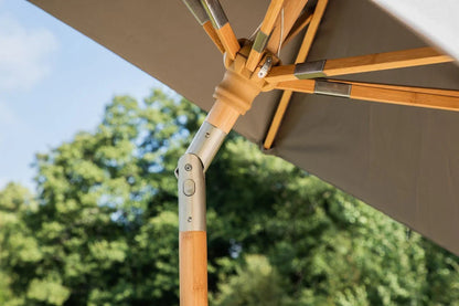 Garten Sonnenschirm Boho – Ø270 cm in wahlweise Schwarz oder Grau