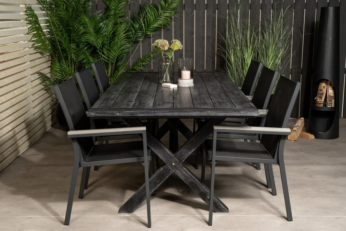 2er Set - Gartenstuhl Andreas aus Textilene/Aluminium