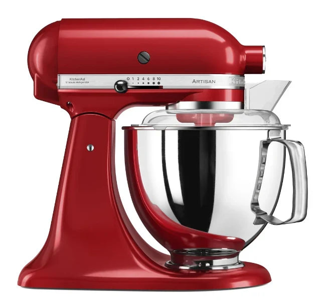 KitchenAid 4,8 L 5KSM175 Artisan Küchenmaschine Meatlover mit Ganzmetall- Fleischwolf und Spritzgebäckvorsatz