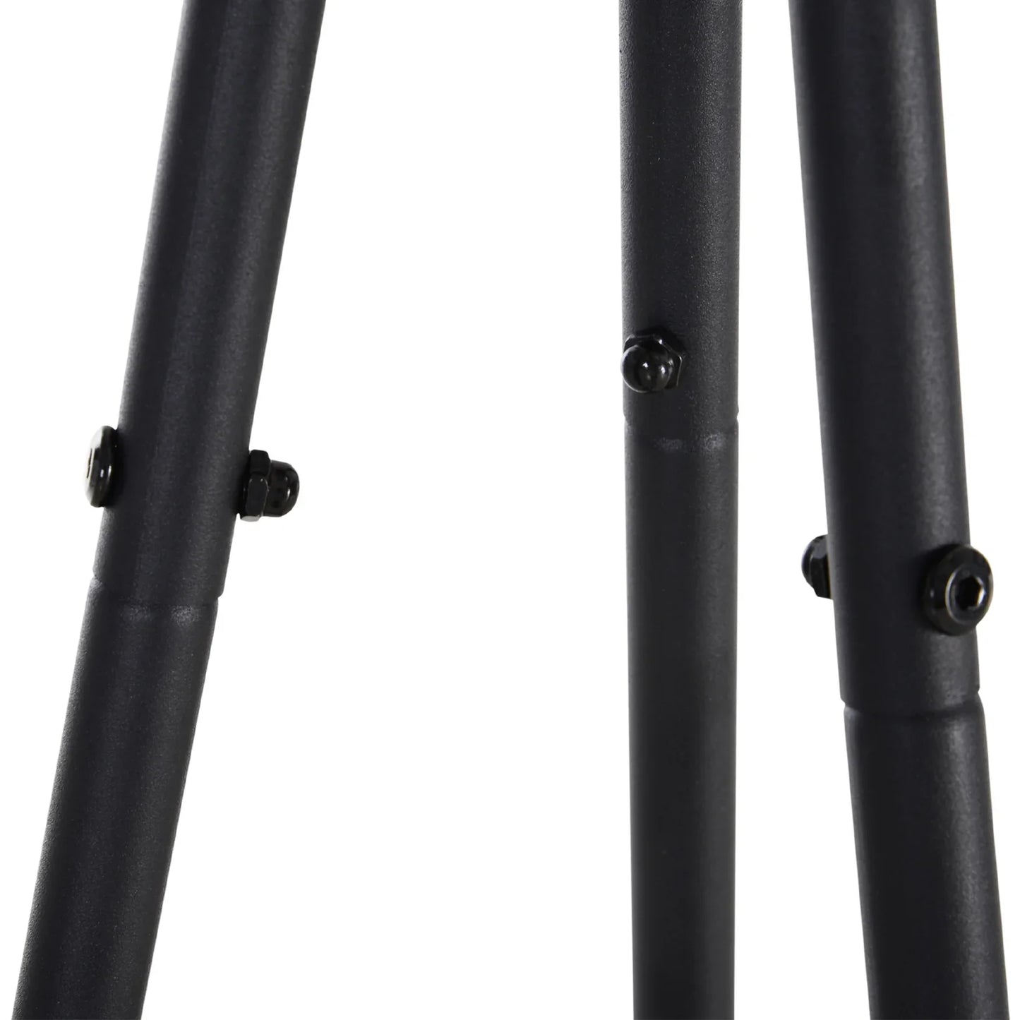 HOMCOM Metall Kleiderständer Baummuster für Kleidung Taschen Hüte 6 Haken mit 2 Regalen 32,5x45,5x182cm
