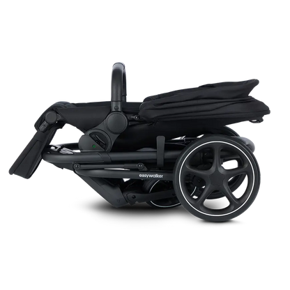 B-Ware Easywalker Harvey Midnight Black Kinderwagen Buggy Kinderfahrzeug Babyschale Set