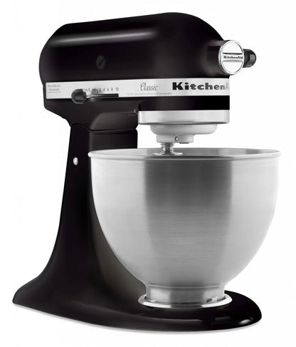 KitchenAid 4,3 L 5K45SS Classic Küchenmaschine Set 3 Gemüseschneider+Spritzschutz+Flexirührer