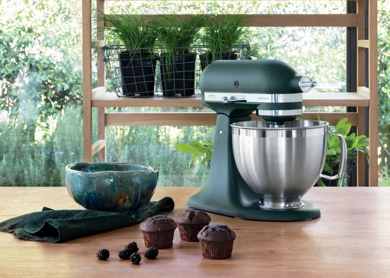 KitchenAid 4,8 L 5KSM185 Artisan Küchenmaschine Breadlover Messerschmidt Getreidemühlenvorsatz, Brotbackschüssel