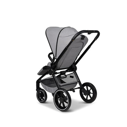 MOON SPORT stone/melange, Sportwagen-Buggy mit Liegefunktion, bis 22kg, UV-Schutz 50+, zusammenklappbar, großer Korb, Kollektion 2025