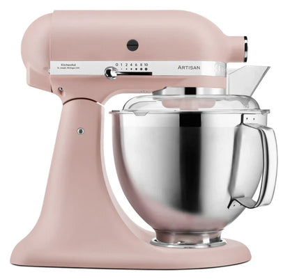KitchenAid 4,8 L 5KSM185 Artisan Küchenmaschine Beginnerset Artisan Gemüseschneider+Flexirührer