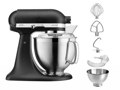 KitchenAid 4,8 L 5KSM185 Artisan Küchenmaschine Flexiset Artisan + Flexirührer