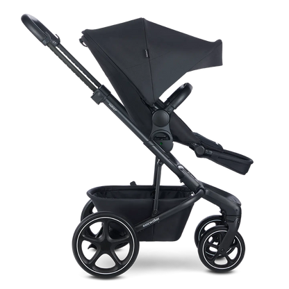 B-Ware Easywalker Harvey Midnight Black Kinderwagen Buggy Kinderfahrzeug Babyschale Set