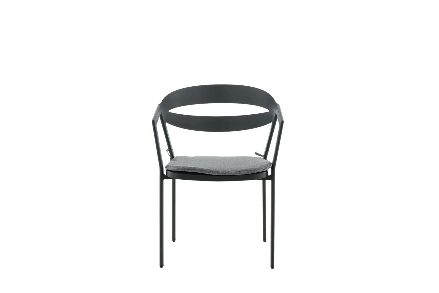 Gartenstuhl Sylt - aus Aluminium in Schwarz
