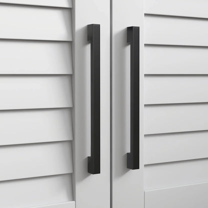 HOMCOM Schuhbank mit verstellbarem Innenregal in 3 Höhen, schlanke Schuhbank aus MDF mit Leinenbezug, 90x36x50 cm, Weiß und Grau