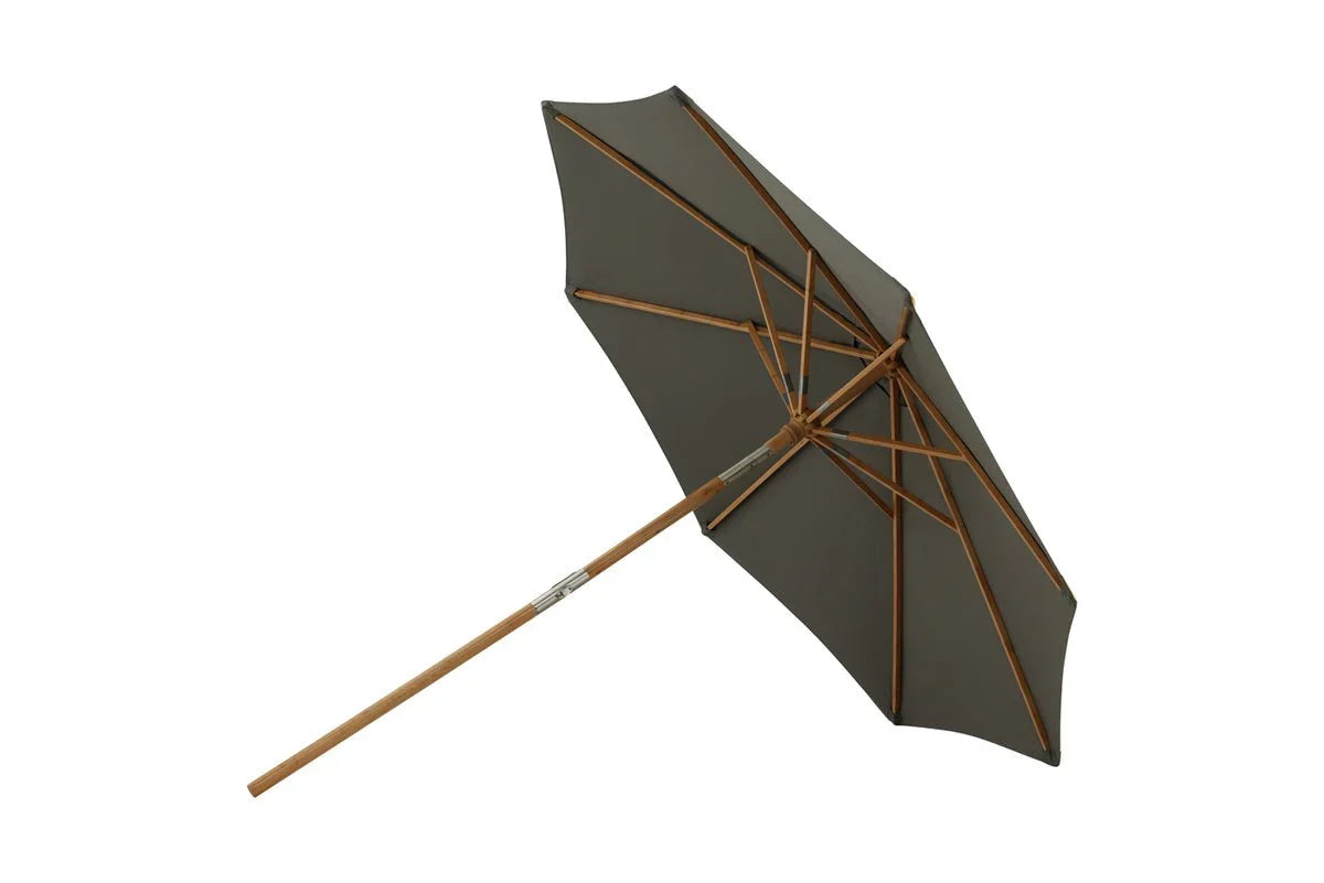 Garten Sonnenschirm Boho – Ø270 cm in wahlweise Schwarz oder Grau