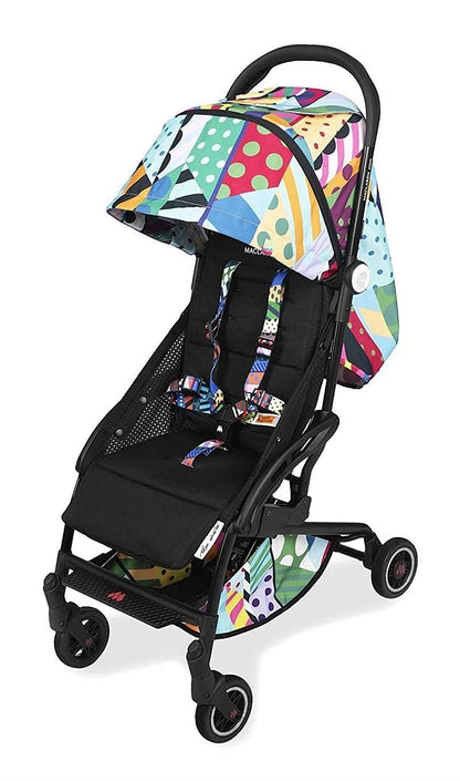 Maclaren Atom Jason Woodside kompakter, flach gefalteter, leichter Kinderwagen, Neugeborene bis 25 kg, ausziehbares wasserdichtes Verdeck UPF 50+, Liegesitz, Passend für Flugreisen, Mit Zubehör