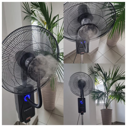 MAUK 16" Ventilator mit Sprüh - Nebel - Kühlung 80W