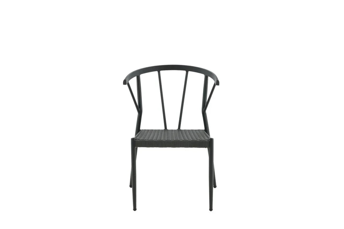 6er Set - Gartenstuhl Tina aus Rattan/Aluminium