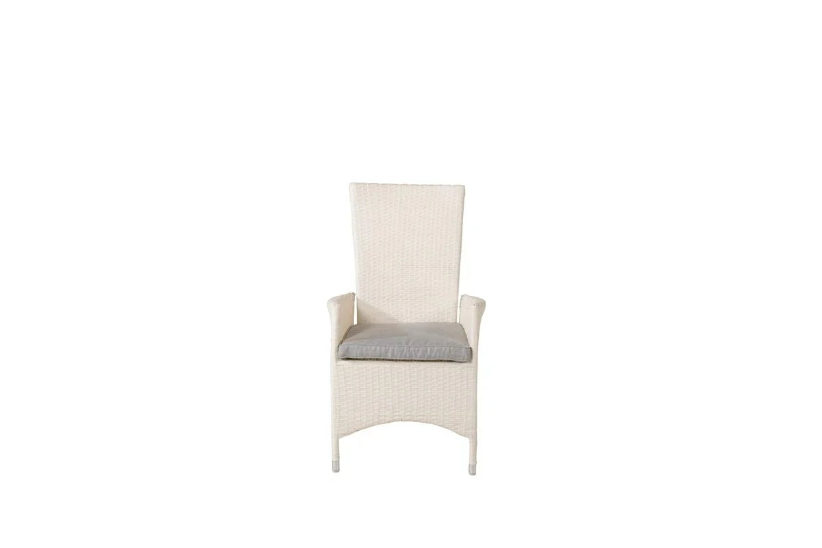2er Set - Venezia Gartenstuhl in Rattanoptik in Schwarz, Weiß oder Naturoptik