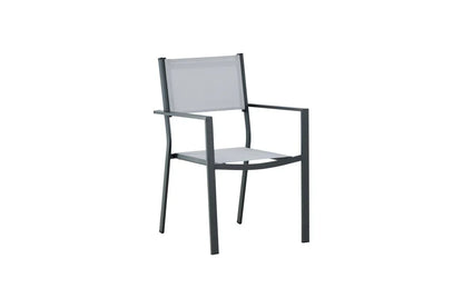 2er Set - Gartenstuhl Karibik aus Aluminium/Textilene