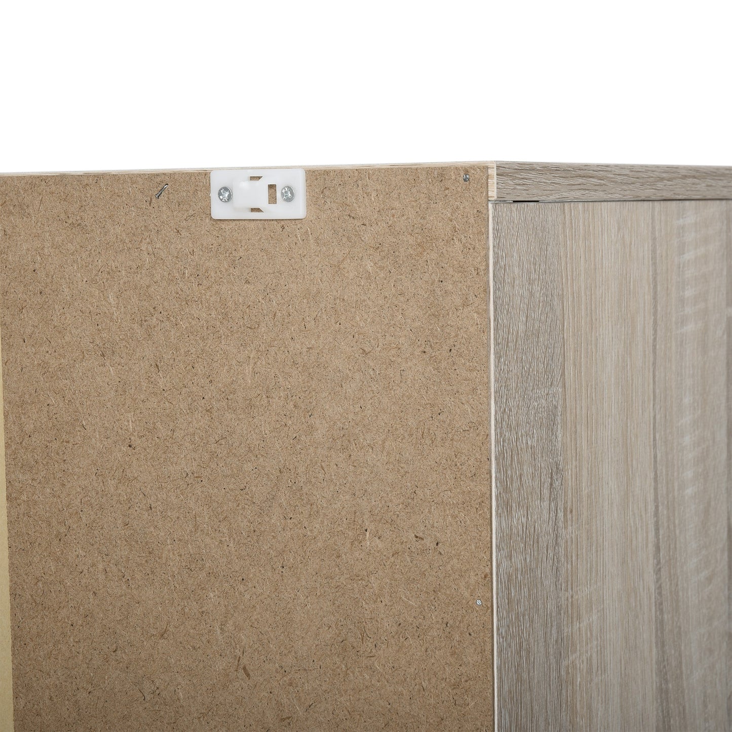 HOMCOM 2-in-1 Schuhschrank für Schuhe und Regenschirme, Großer Schrank mit verstellbarem Regal für 12 Paar, 79x26x120 cm, Holz