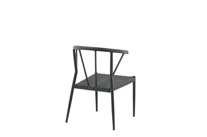 6er Set - Gartenstuhl Tina aus Rattan/Aluminium