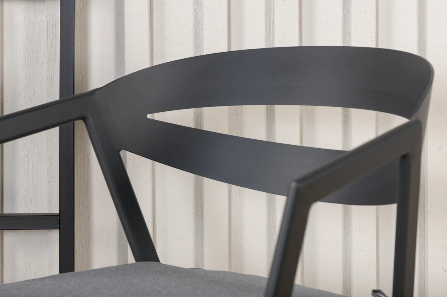 Gartenstuhl Sylt - aus Aluminium in Schwarz