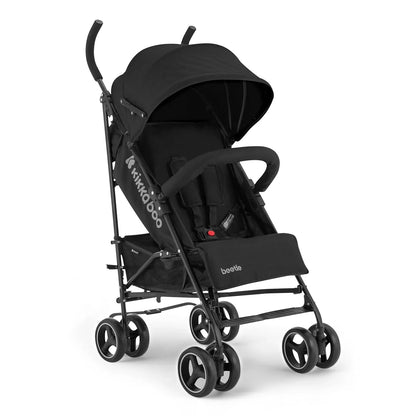KikkaBoo BEETLE Kinderwagen, Kinderwagen bis 22 kg, faltbar, leicht, kompakt, Schwarz