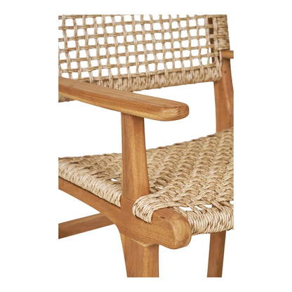 Gartenstuhl Capri mit Armlehne aus Teakholz