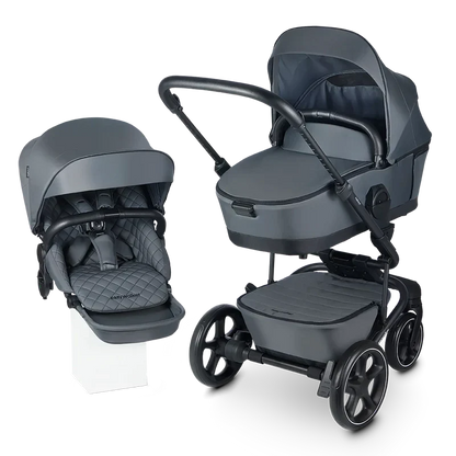 Easywalker Set Harvey⁵ Premium Kombi Kinderwagen Mineral Grey Mit Wanne B-Ware