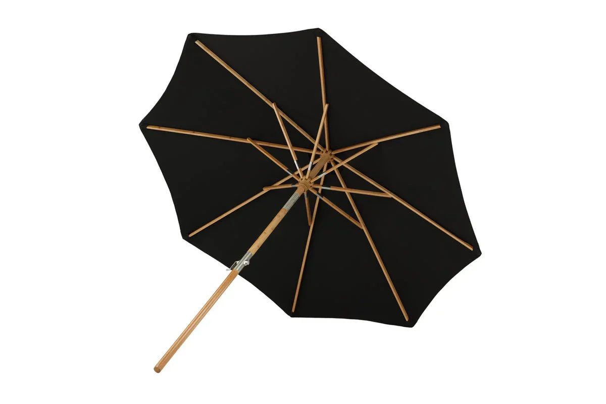 Garten Sonnenschirm Boho – Ø270 cm in wahlweise Schwarz oder Grau