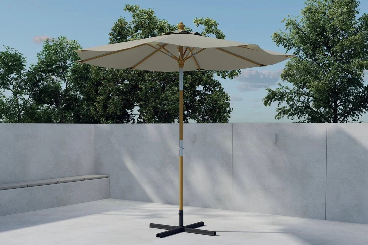Sonnenschirm Solara – Ø270 cm in der Farbe Beige