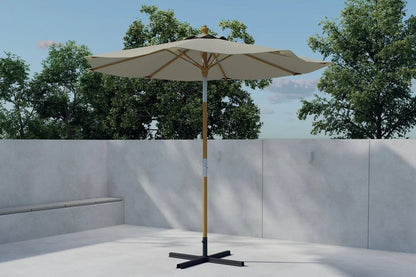 Sonnenschirm Solara – Ø270 cm in der Farbe Beige