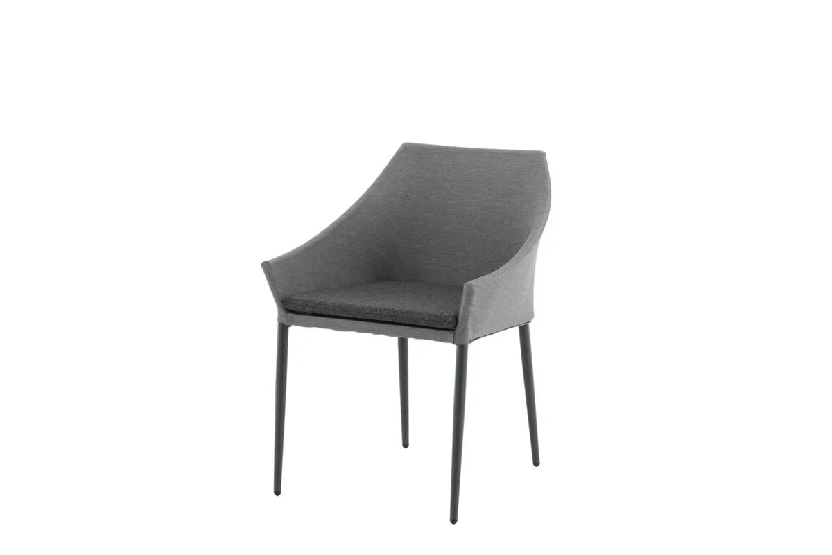 2er Set - Gartenstuhl Sophia aus Aluminium/Polyester