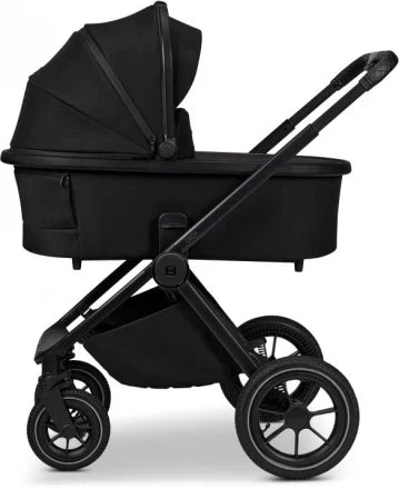 B-Ware Moon Gio Kombikinderwagen Babywagen Onyx Matt Höhenverstellbar Luftreifen